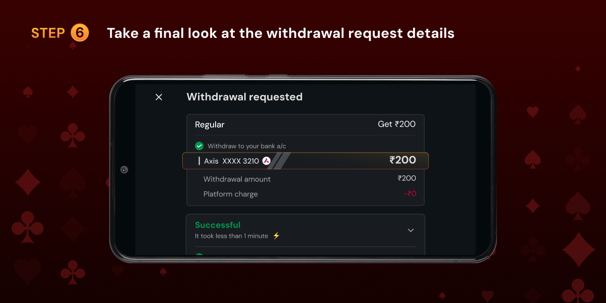 Review and submit withdrawal request